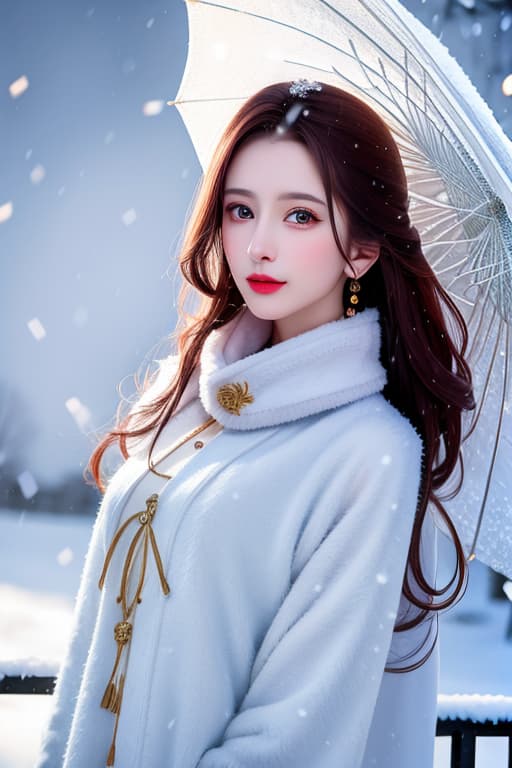  (adult:1.4), Luxury mature woman, long coat, on street, winter, snow, windy, masterpiece, (detailed face), (detailed clothes), f/1.4, ISO 200, 1/160s, 4K, unedited, symmetrical balance, in-frame, masterpiece, perfect lighting, (beautiful face), (detailed face), (detailed clothes), 1 girl, (woman), 4K, ultrarealistic, unedited, symmetrical balance, in-frame