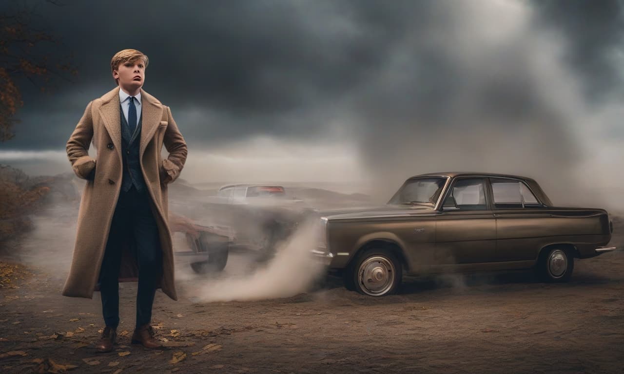  Barron Trump with open mouth hyperrealistic, full body, detailed clothing, highly detailed, cinematic lighting, stunningly beautiful, intricate, sharp focus, f/1. 8, 85mm, (centered image composition), (professionally color graded), ((bright soft diffused light)), volumetric fog, trending on instagram, trending on tumblr, HDR 4K, 8K