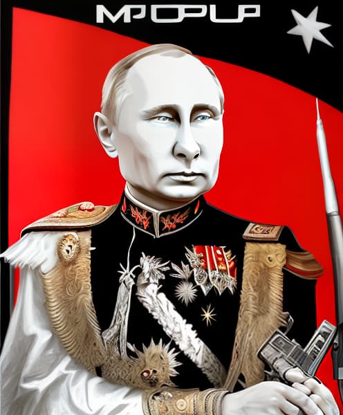 mdjrny-v4 style Putin face war president