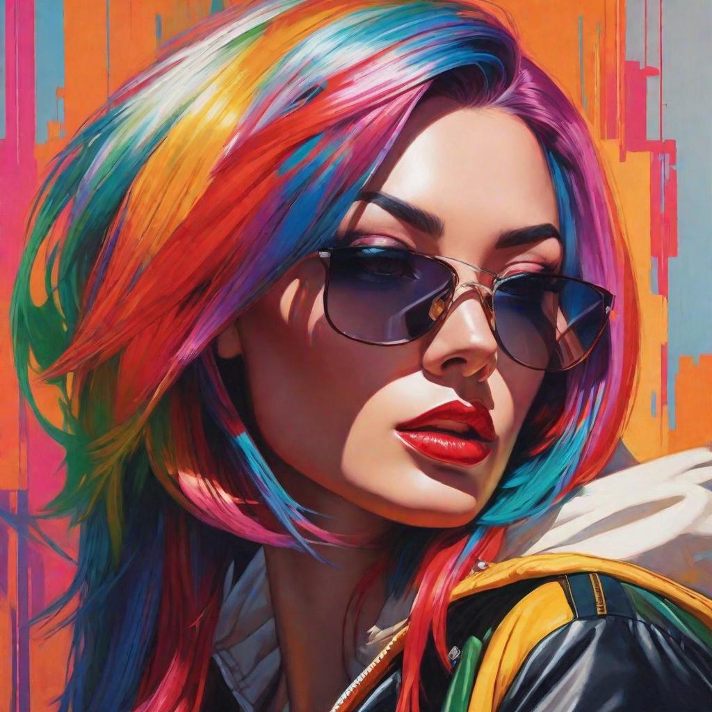  فتاة محجبة وورود, multicolored hair, Colorful background, realistic shaded perfect face, fine details by realistic shaded lighting poster by ilya kuvshinov katsuhiro otomo, magali villeneuve, artgerm, jeremy lipkin and michael garmash and rob rey hyperrealistic, full body, detailed clothing, highly detailed, cinematic lighting, stunningly beautiful, intricate, sharp focus, f/1. 8, 85mm, (centered image composition), (professionally color graded), ((bright soft diffused light)), volumetric fog, trending on instagram, trending on tumblr, HDR 4K, 8K