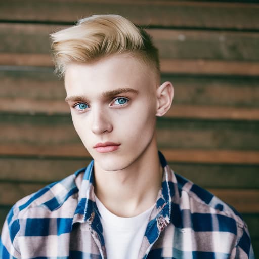 portrait+ style czech homosexual queer twink blonde very cute dude face