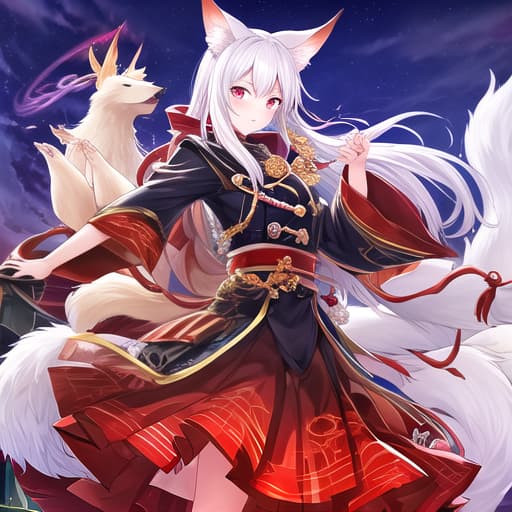  Suitable background for the Avatar: Kitsune Rida. At night