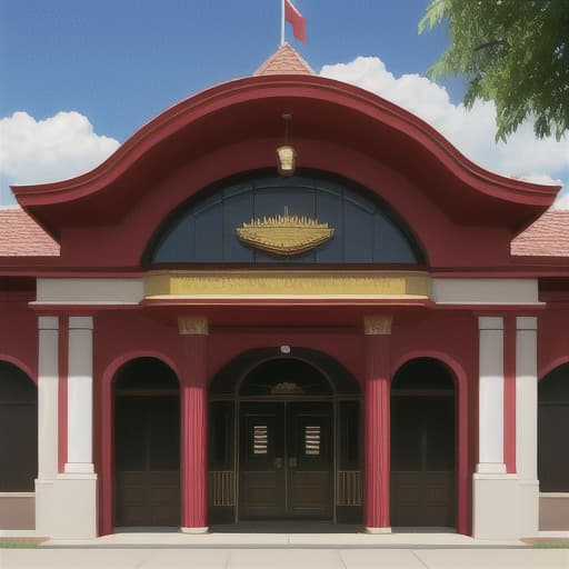  casino entrance building designed as a bull