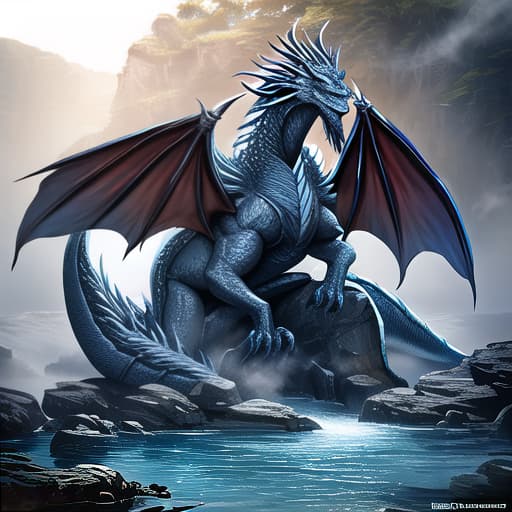  dragon made of water shooting a stream of water hyperrealistic, full body, detailed clothing, highly detailed, cinematic lighting, stunningly beautiful, intricate, sharp focus, f/1. 8, 85mm, (centered image composition), (professionally color graded), ((bright soft diffused light)), volumetric fog, trending on instagram, trending on tumblr, HDR 4K, 8K