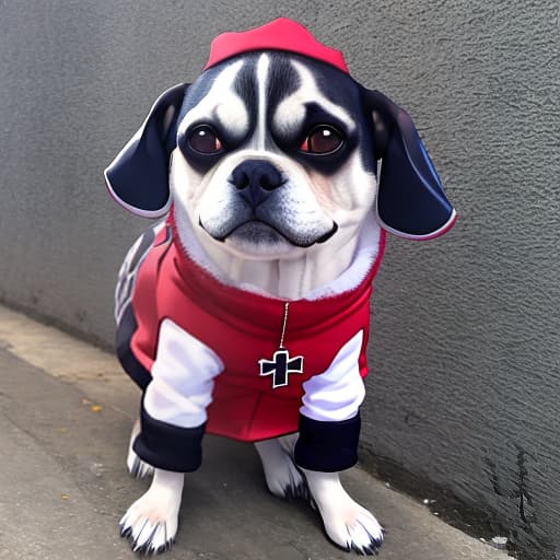  Chase de verdade da patrulha canina um pastor alemão vestido com roupa de inverno de touca e de cachecol