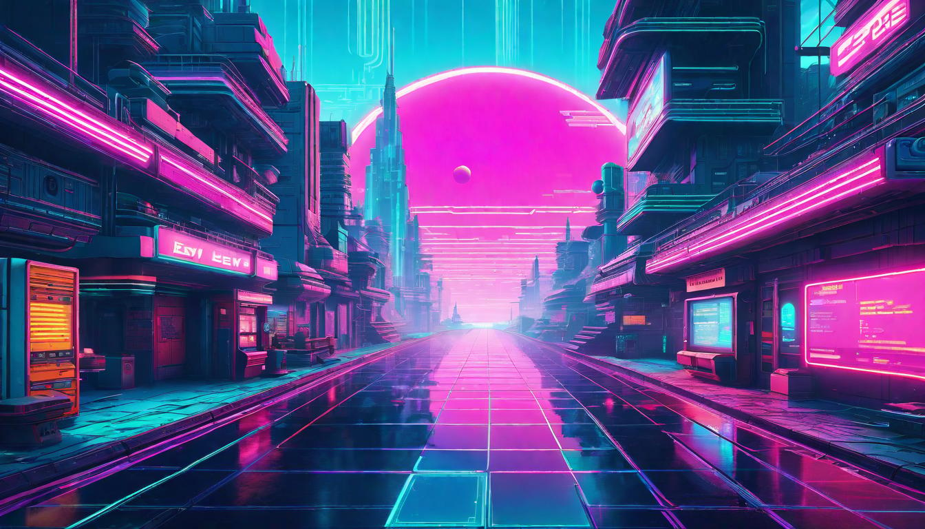  vaporwave,cyberpunk game style Mind's eye view, opportunity pathway forming, clear and welcoming, ethereal gloweon, dystopian, futuristic, digital, vibrant, detailed, high contrast, reminiscent of cyberpunk genre video games,retro aesthetic, cyberpunk, vibrant, neon colors, vintage 80s and 90s style, highly detailed