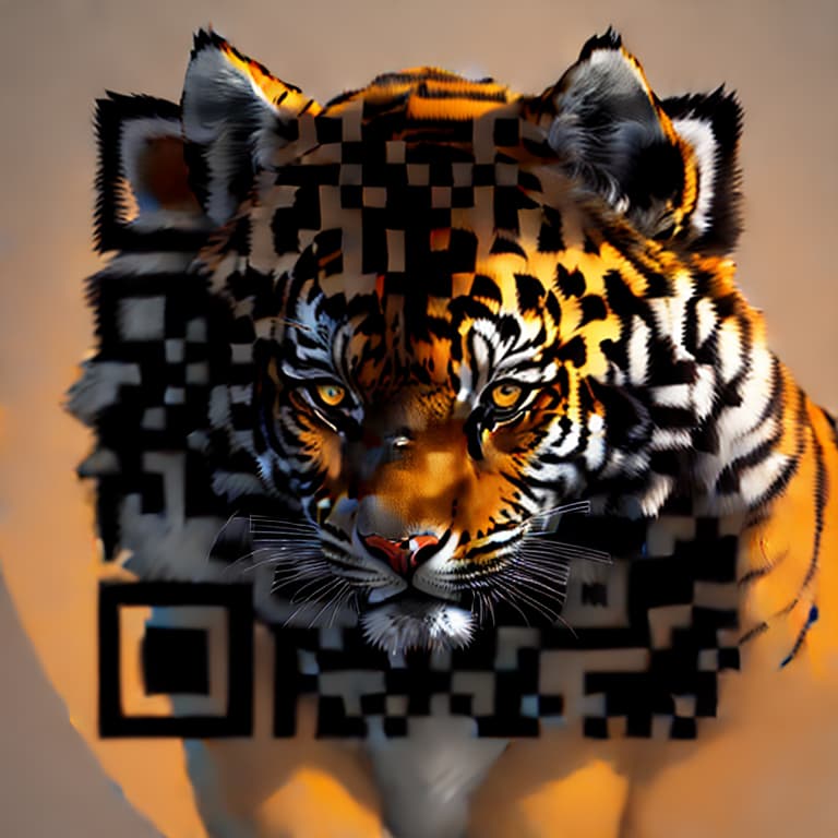  Tiger face theme, incorporating elements like fierce eyes, sharp stripes, and a powerful jawline. Use a color palette of deep oranges, bold blacks, and hints of white to capture the majestic aura of a tiger.