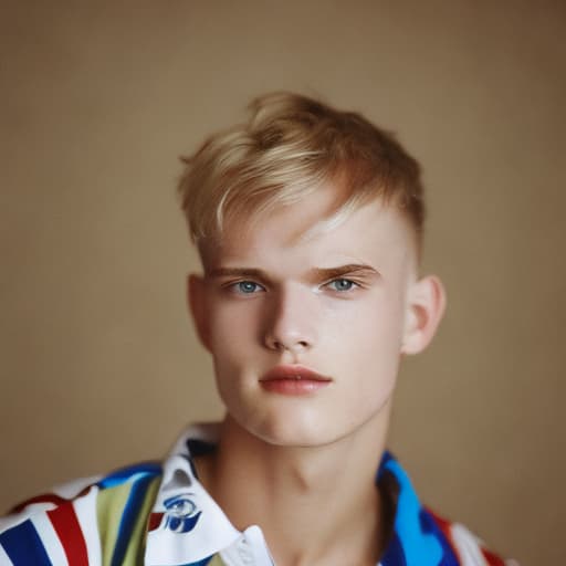 portrait+ style czech homosexual twink blonde very cute dude face