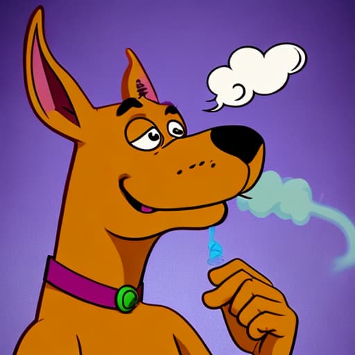  Scooby doo smoking weed