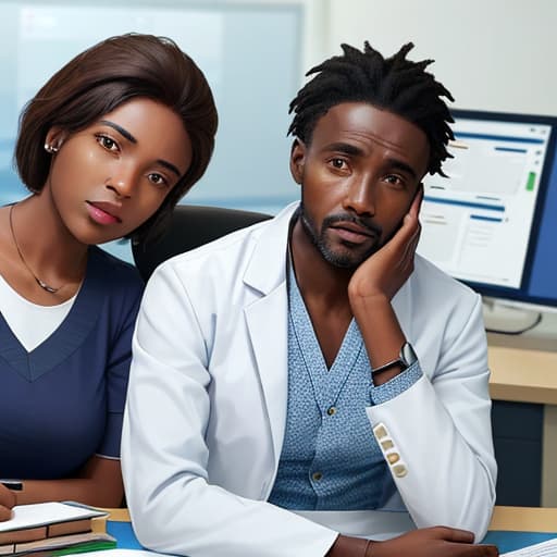  A young male physician from England was sitting at his desk in the outpatient clinic, opposite his male patient, an African man in his 40s, accompanied by his wife, who looked nervous.