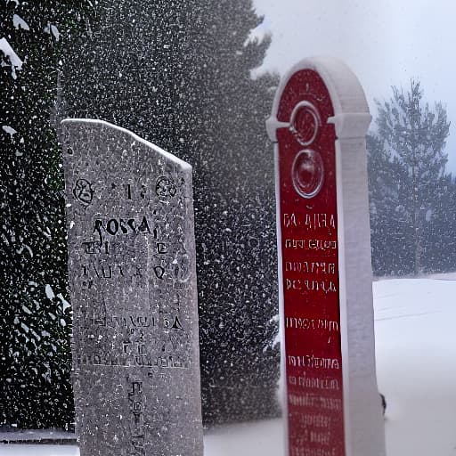  rosa rossa. neve. cimitero