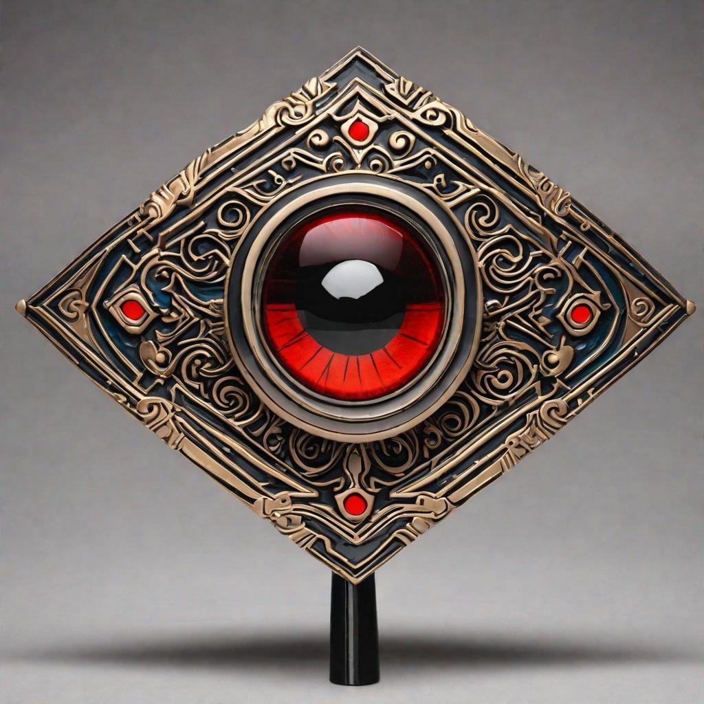  Masterpiece, best quality, mech fashion clay handmade devil eye standing