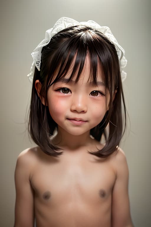   model, 5 -year -old Japanese, , no clothes, cute, open , physical education, (8k, RAW photo, best quality, masterpiece:1.2), High detail RAW color photo, professional photograph, cowboyshot, (realistic, photo realistic:1.37), ((best quality)), 1 , cinematic light, (finerly detailed face:1.2), (masterpiece:1.5), (best quality:1.2), (smiling:1.2), (looking at viewer:1.2)