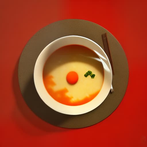 redshift style A bowl of soup that is also a portal to another dimension, digital art