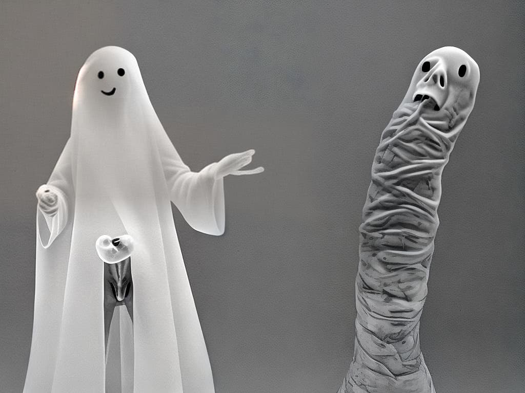  classic ghost with an erect penis