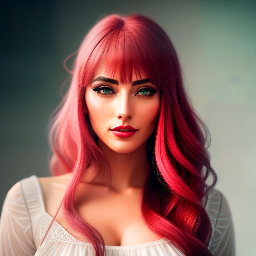  Girl with beautiful hair hyperrealistic, full body, detailed clothing, highly detailed, cinematic lighting, stunningly beautiful, intricate, sharp focus, f/1. 8, 85mm, (centered image composition), (professionally color graded), ((bright soft diffused light)), volumetric fog, trending on instagram, trending on tumblr, HDR 4K, 8K