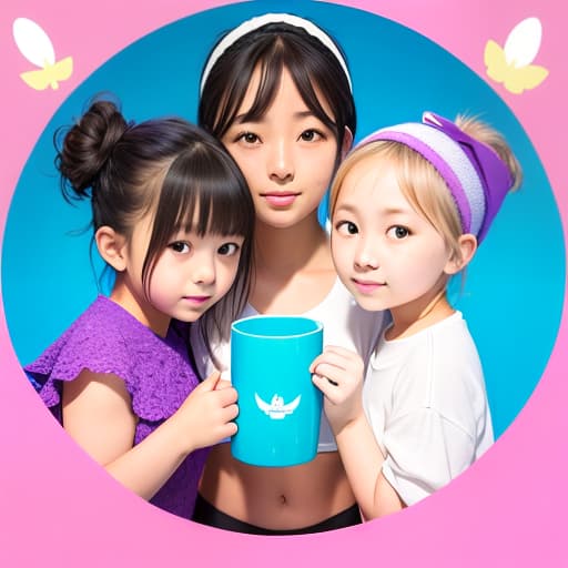  3girls,, small, A cup, purple, yakuta