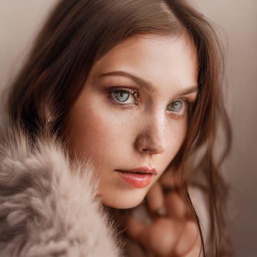 portrait+ style 👗 brunette female face