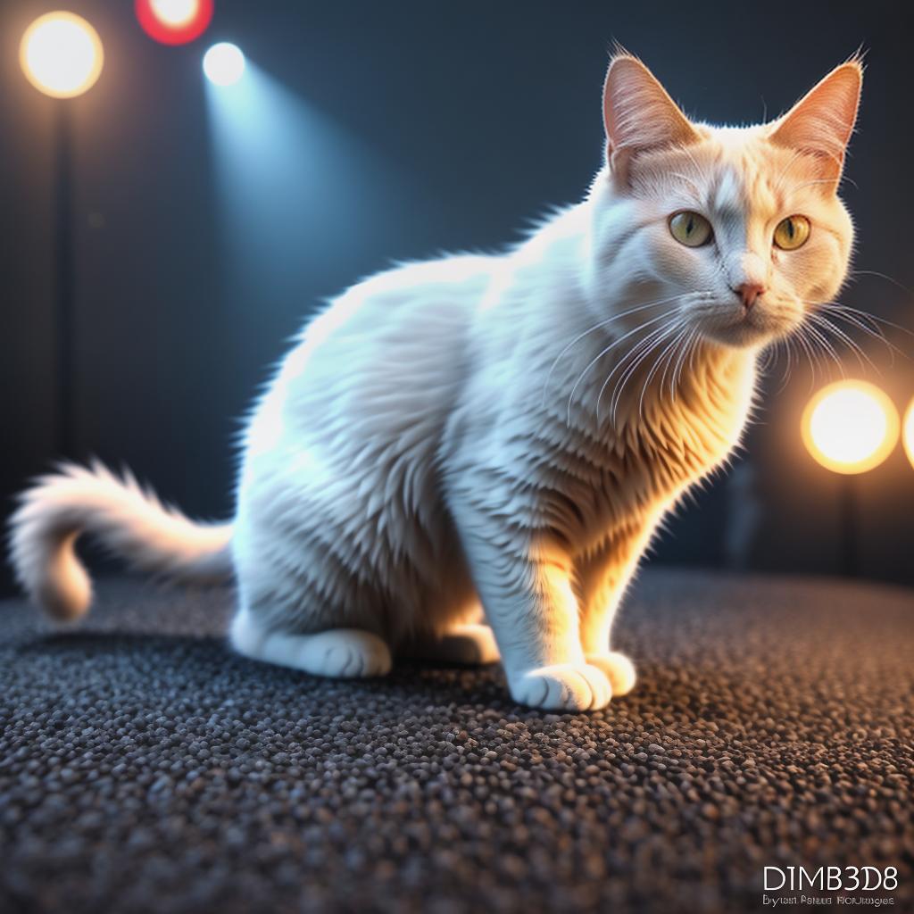  @PB_ImgGenBot Cat hyperrealistic, full body, detailed clothing, highly detailed, cinematic lighting, stunningly beautiful, intricate, sharp focus, f/1. 8, 85mm, (centered image composition), (professionally color graded), ((bright soft diffused light)), volumetric fog, trending on instagram, trending on tumblr, HDR 4K, 8K