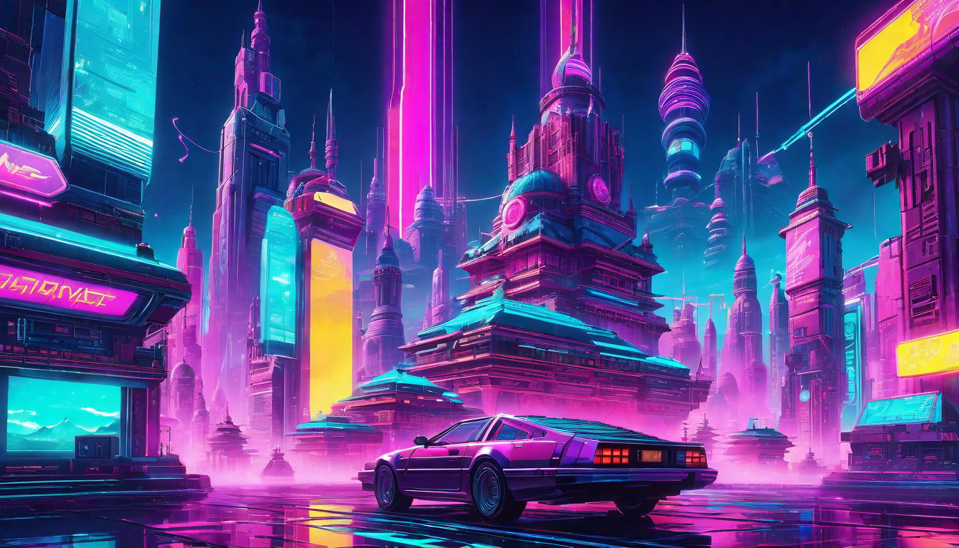  vaporwave,cyberpunk game style Mastery of manifestation, attracting abundance, ethereal opportunities, glowing light, cosmic influenceeon, dystopian, futuristic, digital, vibrant, detailed, high contrast, reminiscent of cyberpunk genre video games,retro aesthetic, cyberpunk, vibrant, neon colors, vintage 80s and 90s style, highly detailed