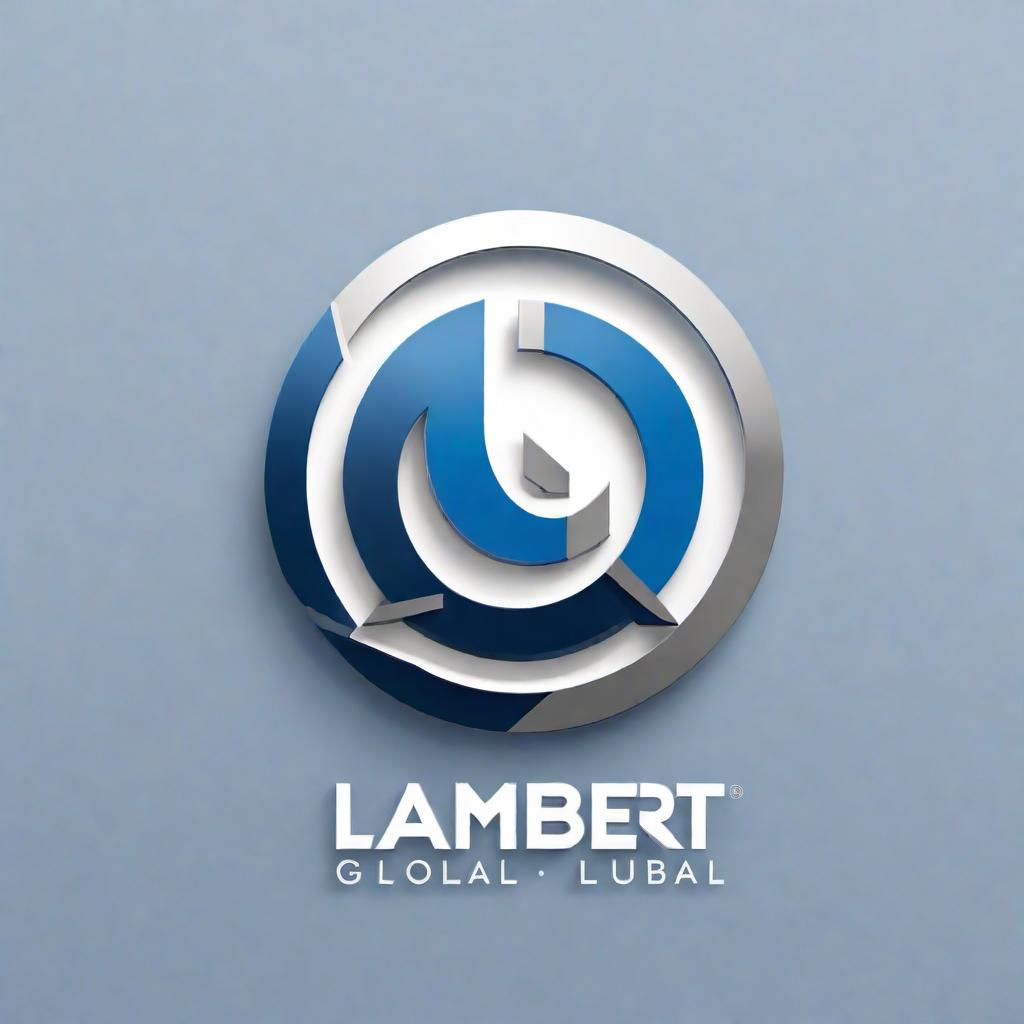  Create a sleek and modern logo for Lambert Global LLC. The logo should embody a corporate and international theme, with an emphasis on the name itself. Use a clean, sans-serif font and a color scheme that suggests professionalism and global reach, such as blue and silver. Include a subtle graphic element that implies a global network or connectivity. hyperrealistic, full body, detailed clothing, highly detailed, cinematic lighting, stunningly beautiful, intricate, sharp focus, f/1. 8, 85mm, (centered image composition), (professionally color graded), ((bright soft diffused light)), volumetric fog, trending on instagram, trending on tumblr, HDR 4K, 8K