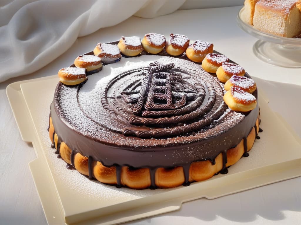  An ultradetailed, minimalist image of a beautifully arranged platter filled with traditional Hanukkah desserts such as sufganiyot (jellyfilled doughnuts), rugelach (rolled pastries with filling), and chocolate gelt (coinshaped chocolates), all elegantly presented on a sleek, modern plate against a soft, neutral background. The desserts are meticulously garnished with powdered sugar and fresh berries, exuding a sense of warmth and celebration perfect for the festive holiday season. hyperrealistic, full body, detailed clothing, highly detailed, cinematic lighting, stunningly beautiful, intricate, sharp focus, f/1. 8, 85mm, (centered image composition), (professionally color graded), ((bright soft diffused light)), volumetric fog, trending on instagram, trending on tumblr, HDR 4K, 8K