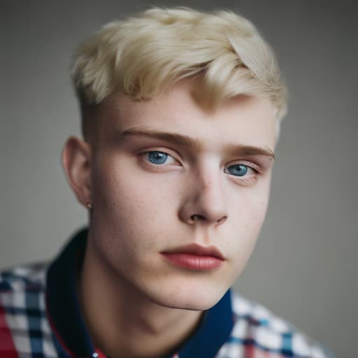 portrait+ style russian homosexual queer twink blonde very cute dude face