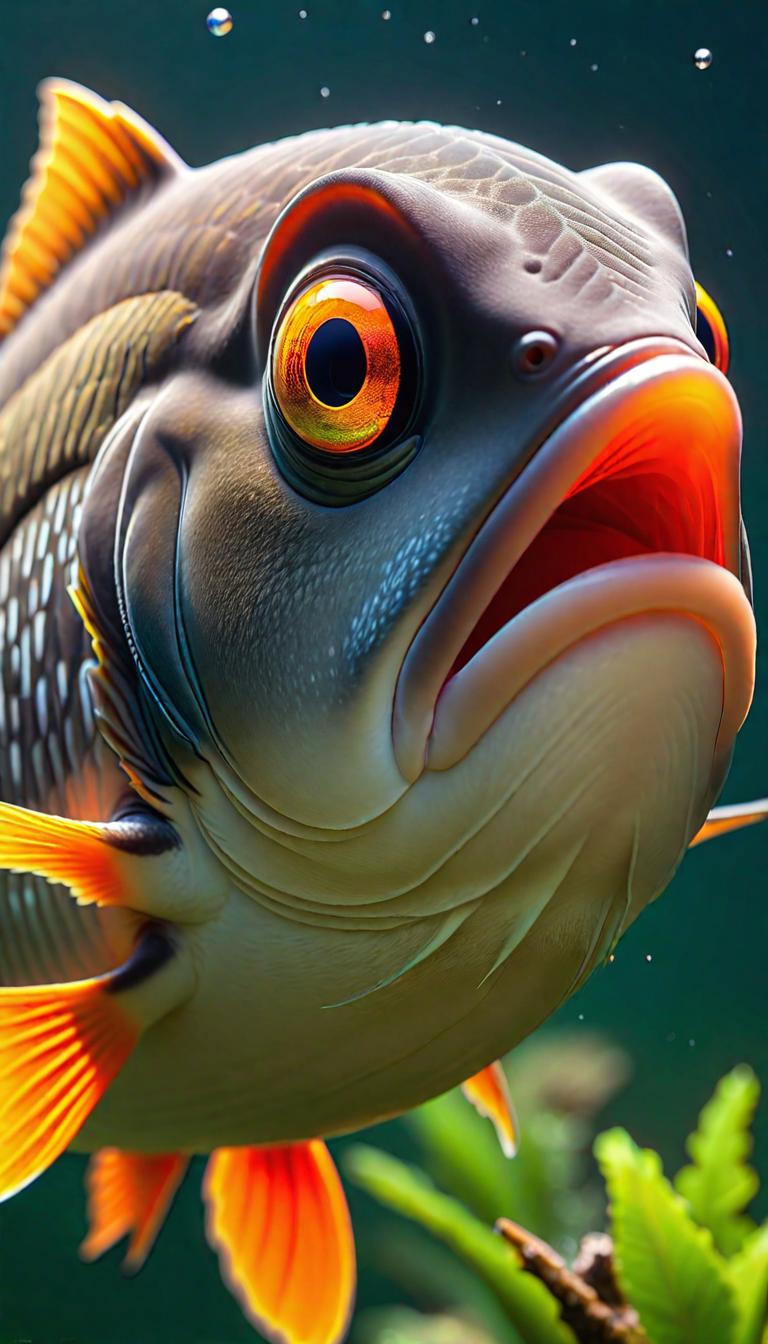  Professional 3D model of Fish . Rendered with Octane, the model is highly detailed,dramatic lighting. hyperrealistic, full body, detailed clothing, highly detailed, cinematic lighting, stunningly beautiful, intricate, sharp focus, f/1. 8, 85mm, (centered image composition), (professionally color graded), ((bright soft diffused light)), volumetric fog, trending on instagram, trending on tumblr, HDR 4K, 8K