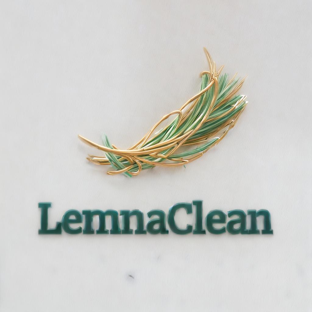  3d render of a logo, clean, minimalistic, metallic look, octane render, blue font, green leaf, best quality, ultrahigh resolution, highly detailed, (sharp focus), masterpiece, (centered image composition), (professionally color graded), ((bright soft diffused light)), trending on instagram, trending on tumblr, HDR 4K