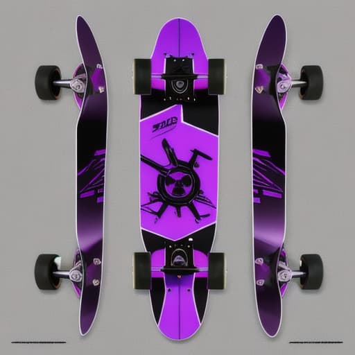  skateboard that turns into a gun purple & black jet fueled futuristic skateboard cyber skateboard