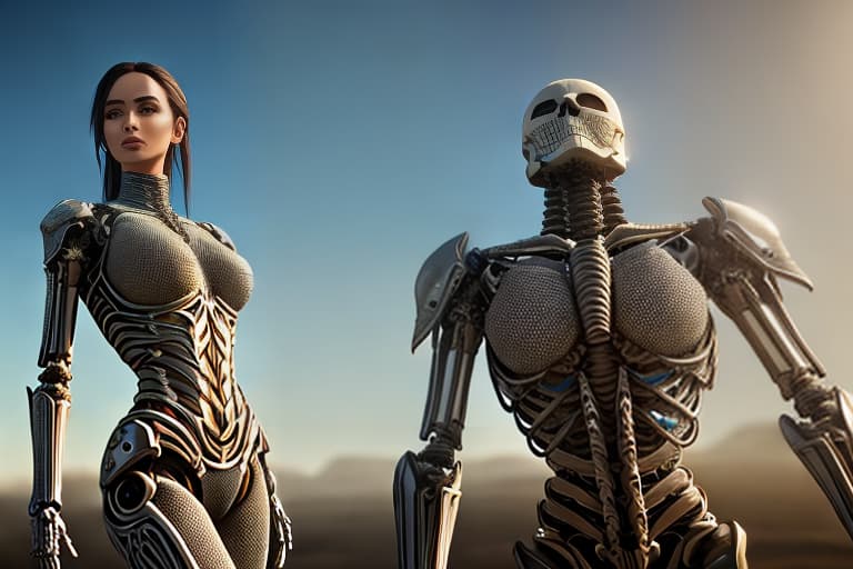  full body shot of a human skeleton, intricate hyper detailed ultra sharp 3 d render, unity of mood, biomechanical cyborg, atmospheric, cyberpunk art nouveau, haute couture alexander mcqueen, blooming transparent fractal filigree, intricate details, octane render, volumetric cinematic lighting, natural beautiful light, lumiol, 8 k, cute, hyper detail, full HD hyperrealistic, full body, detailed clothing, highly detailed, cinematic lighting, stunningly beautiful, intricate, sharp focus, f/1. 8, 85mm, (centered image composition), (professionally color graded), ((bright soft diffused light)), volumetric fog, trending on instagram, trending on tumblr, HDR 4K, 8K