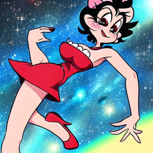  Betty Boop in the space