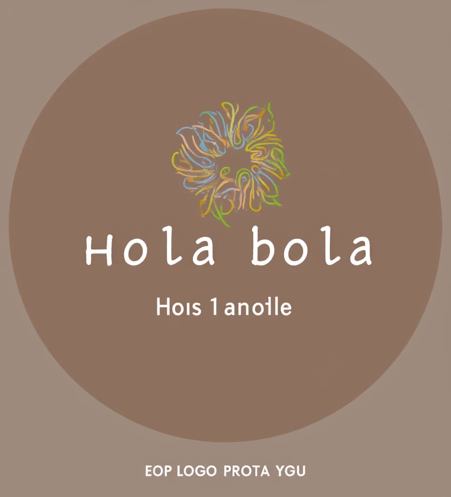  good quality, high quality, create a logo with tagline hola bola