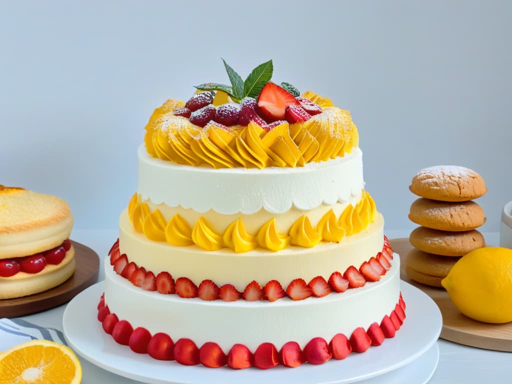  An ultradetailed image of a beautifully arranged stack of vegan and glutenfree baking books, each book cover showcasing vibrant and inviting designs featuring decadent plantbased desserts. The books are set against a clean, white backdrop, with soft natural lighting casting gentle shadows, highlighting the intricate details of the covers and the promise of delicious, guiltfree treats awaiting inside. hyperrealistic, full body, detailed clothing, highly detailed, cinematic lighting, stunningly beautiful, intricate, sharp focus, f/1. 8, 85mm, (centered image composition), (professionally color graded), ((bright soft diffused light)), volumetric fog, trending on instagram, trending on tumblr, HDR 4K, 8K