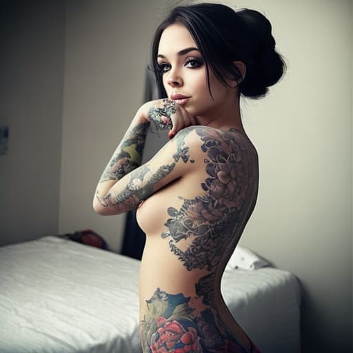  Beautiful girl,,,, tattooed