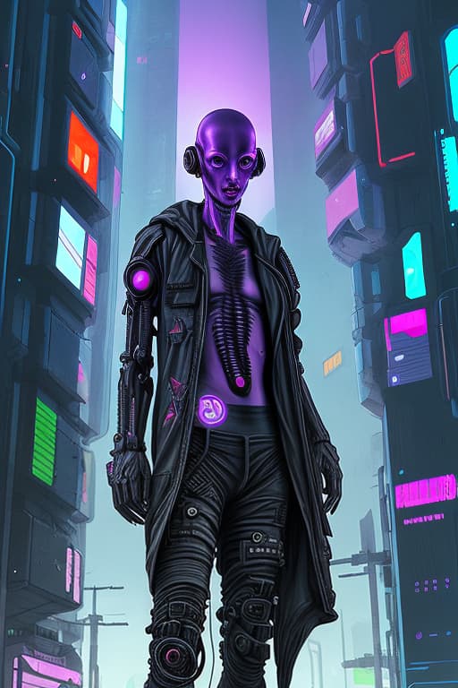  Cyberpunk alien concept