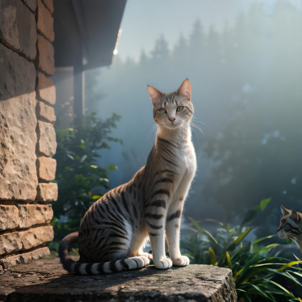  @PB_ImgGenBot Cat hyperrealistic, full body, detailed clothing, highly detailed, cinematic lighting, stunningly beautiful, intricate, sharp focus, f/1. 8, 85mm, (centered image composition), (professionally color graded), ((bright soft diffused light)), volumetric fog, trending on instagram, trending on tumblr, HDR 4K, 8K