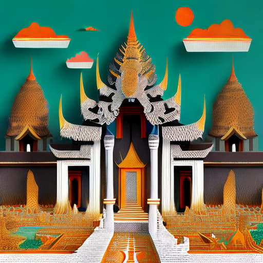 mdjrny-pprct ancient mythological Cambodian scenic neighborhood background