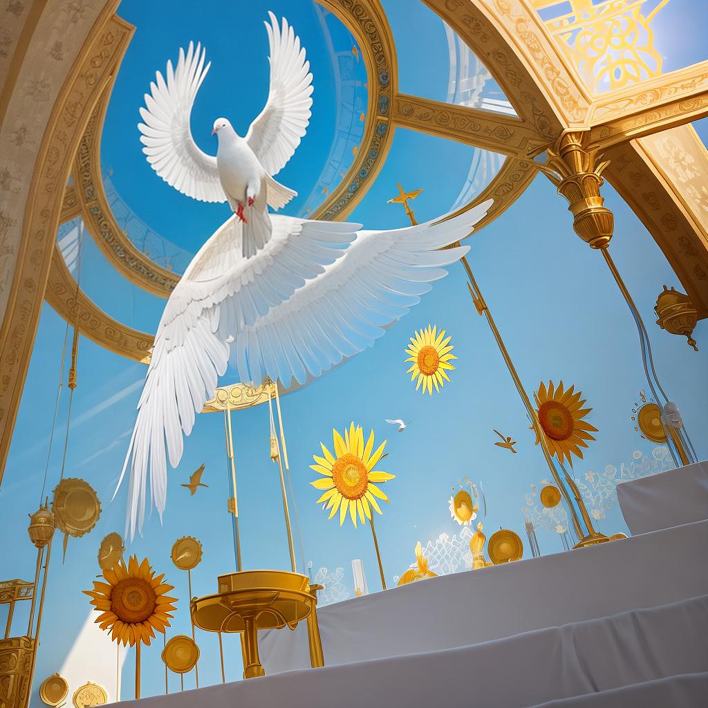  masterpiece, best quality, Pictorial Representation: Instead of spelling out the word "praise," you could use imagery that represents the concept. This could include symbols like hands raised in worship, a sunburst to represent light and positivity, or a dove symbolizing peace and praise.