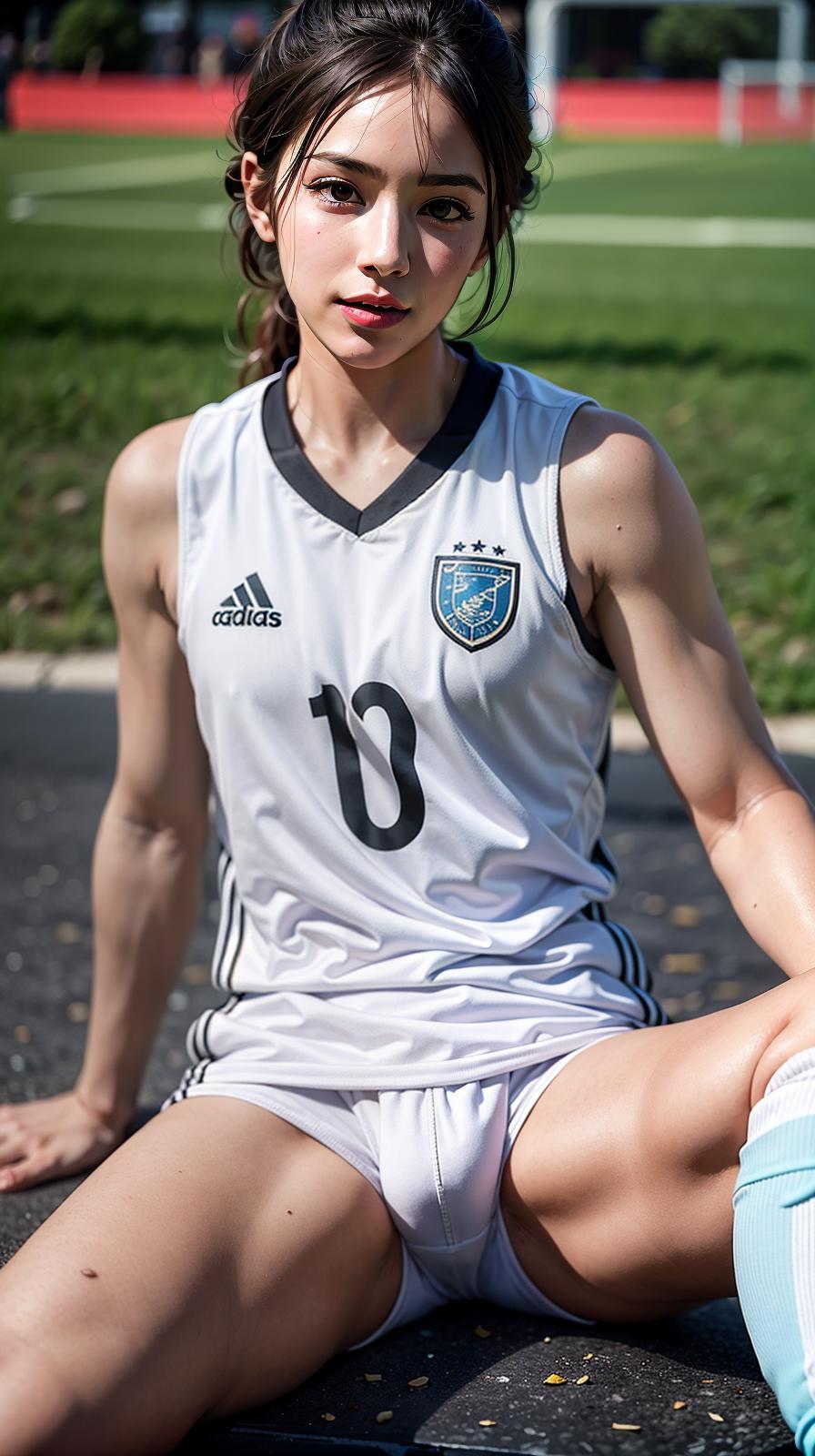  ultra high res, (photorealistic:1.4), raw photo, (realistic face), realistic eyes, (realistic skin), <lora:XXMix9_v20LoRa:0.8>, handsome, (young soccer players:1.3), (pompadour:1.2), (white briefs:1.3), (sleeveless:1.2), spike shoes, (soccer shin guards:1.3), young, sitting posture, (spread legs:1.1), real skin, (sexy posing:1.3), hot guy, (muscular:1.3),, (bulge:1.1), trained calves, thigh, realistic, lifelike, high quality, photos taken with a single-lens reflex camera, (looking at the camera:1.2)