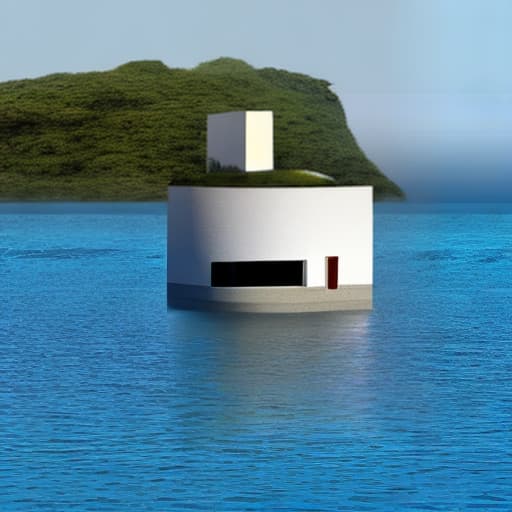  House on a floating island in the sky