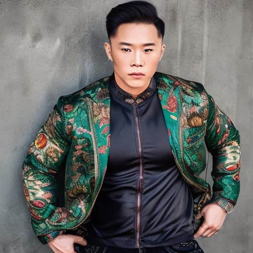 portrait+ style 🇨🇳 queer IFBB hunk dude face