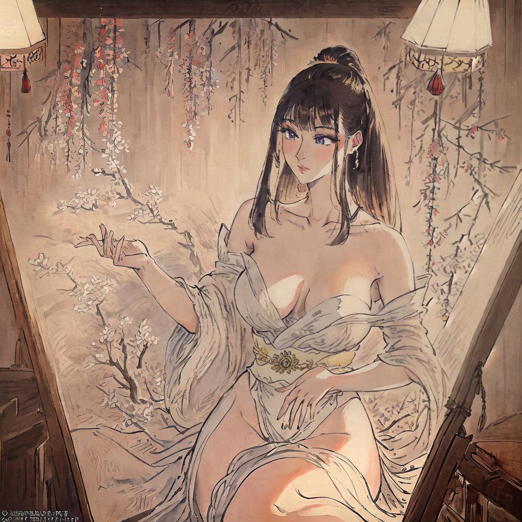  ((A breathtaking masterpiece))),(((with the best quality))), 8k, high detailed, ultra-detailed. A stunning Japanese supermodel showcasing her beauty and grace. Her flawless nude figure is captured in a tasteful pose, with her legs gracefully open. The attention to detail in her facial features, body contours, and muscle definition is astonishing. The background features a minimalistic setting, allowing the focus to remain on the model. The lighting accentuates her natural beauty, creating a mesmerizing atmosphere. This masterpiece would be a perfect addition to any art collection. (Medium: Oil painting), (Artist: Hiroshi Takahashi), (Website: www.hiroshitakahashiart.com), (Resolution: 7680x4320). hyperrealistic, full body, detailed clothing, highly detailed, cinematic lighting, stunningly beautiful, intricate, sharp focus, f/1. 8, 85mm, (centered image composition), (professionally color graded), ((bright soft diffused light)), volumetric fog, trending on instagram, trending on tumblr, HDR 4K, 8K