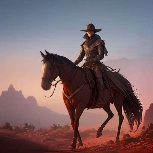  Photo of a guy in jeans and boots on a horse in the desert against a background of cacti, dark , creepy , blood , monsters , by Jason Engle , Carlos Huante , Charlie Bowater , Simon Lee , Brom hyperrealistic, full body, detailed clothing, highly detailed, cinematic lighting, stunningly beautiful, intricate, sharp focus, f/1. 8, 85mm, (centered image composition), (professionally color graded), ((bright soft diffused light)), volumetric fog, trending on instagram, trending on tumblr, HDR 4K, 8K