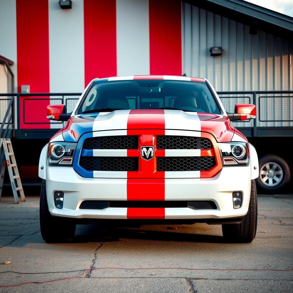  ram truck patriotic paint