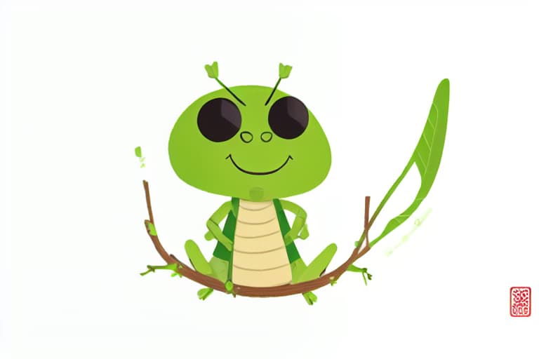  "발챙이" translates to "grasshopper" in English., whole body