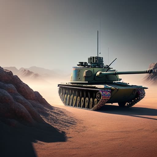 Yemeni tank hyperrealistic, full body, detailed clothing, highly detailed, cinematic lighting, stunningly beautiful, intricate, sharp focus, f/1. 8, 85mm, (centered image composition), (professionally color graded), ((bright soft diffused light)), volumetric fog, trending on instagram, trending on tumblr, HDR 4K, 8K