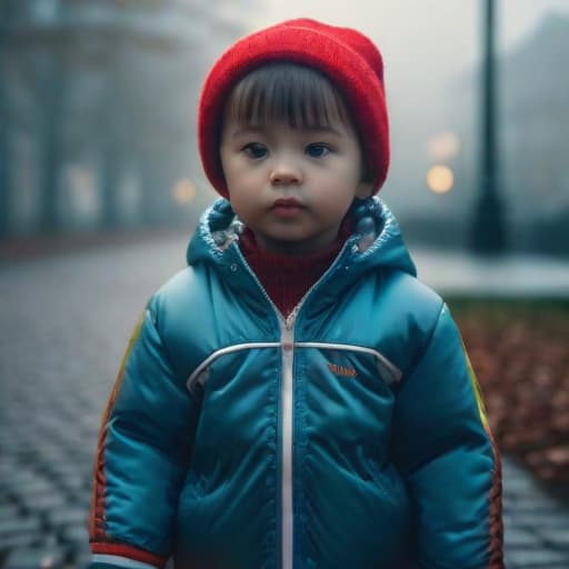  Childhood hyperrealistic, full body, detailed clothing, highly detailed, cinematic lighting, stunningly beautiful, intricate, sharp focus, f/1. 8, 85mm, (centered image composition), (professionally color graded), ((bright soft diffused light)), volumetric fog, trending on instagram, trending on tumblr, HDR 4K, 8K