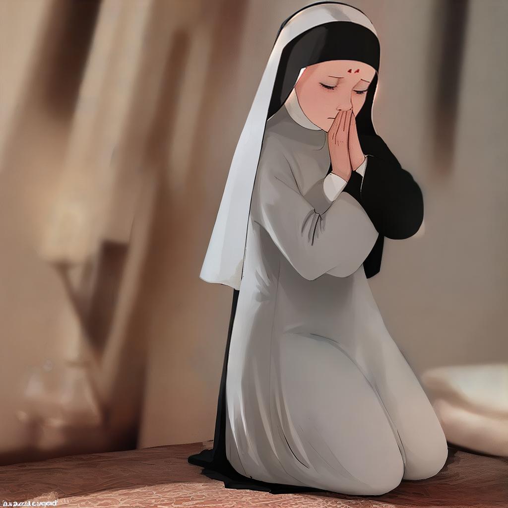  a nun praying while having sex naked