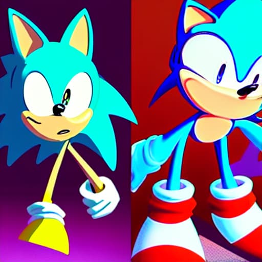  fleetway Sonic vs Sonic